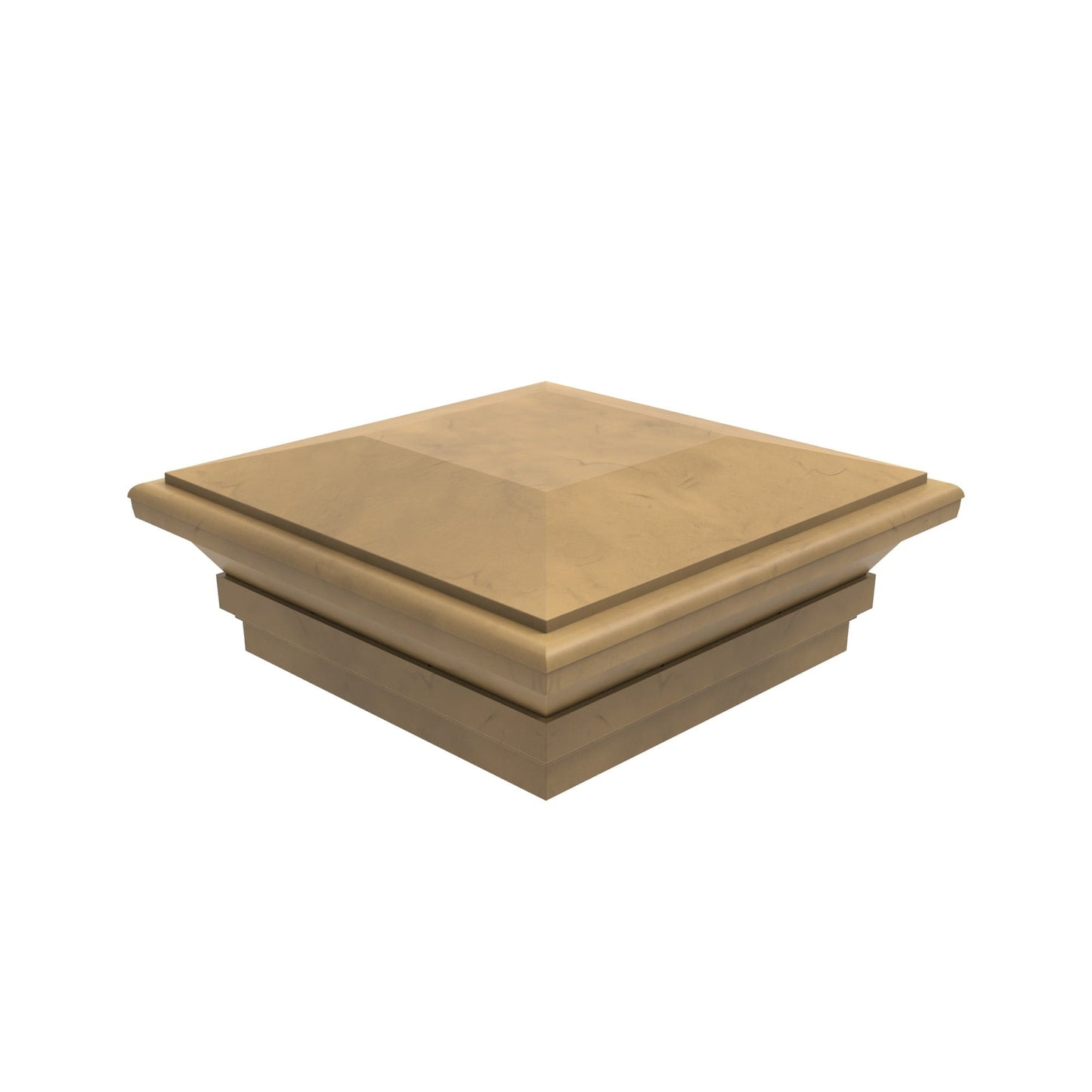 Contemporary Post Cap - 5" x 5"-Fence Post Caps-ActiveYards-Cypress-FenceCenter