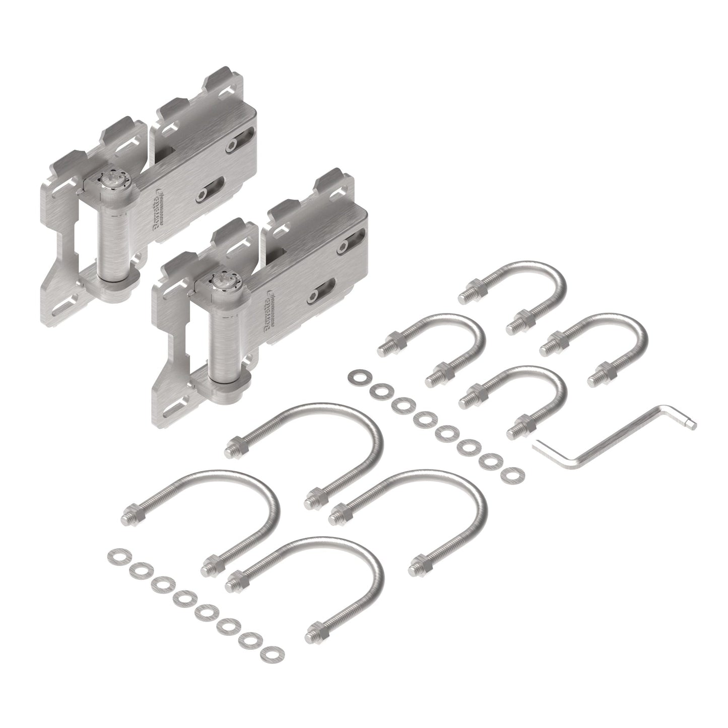 Chain Link/Farm Hinge - Standard-Hinges-BOL Hardware-Matte Silver-8-FenceCenter