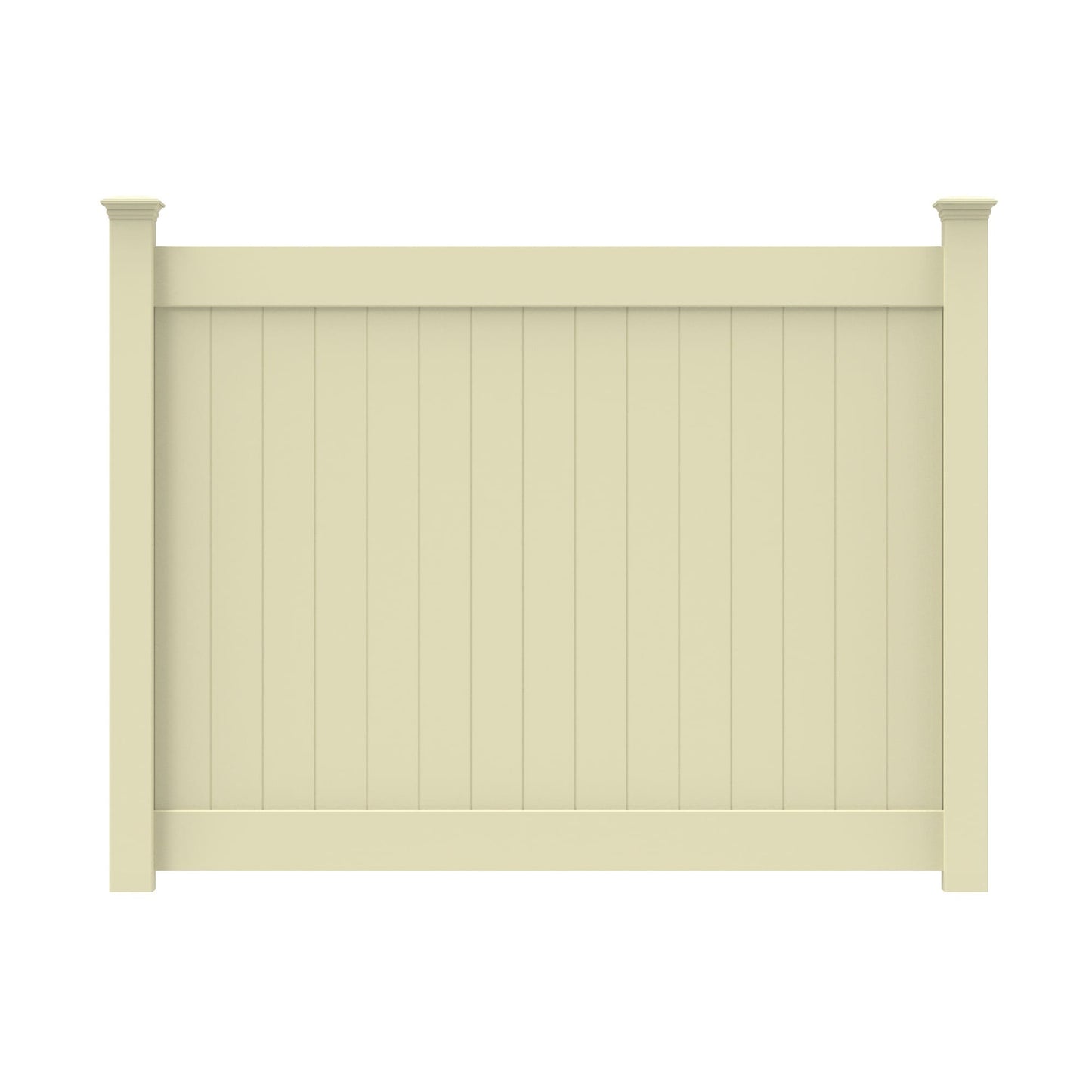 Dogwood Home Series - Fence Panel - 6' x 8'-Vinyl Fence Panels-ActiveYards-Sand-FenceCenter