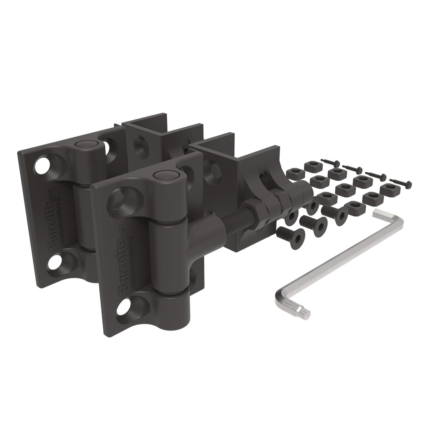 Estate Gate Hinge - 2" Upright-Hinges-BOL Hardware-Bronze-6-FenceCenter
