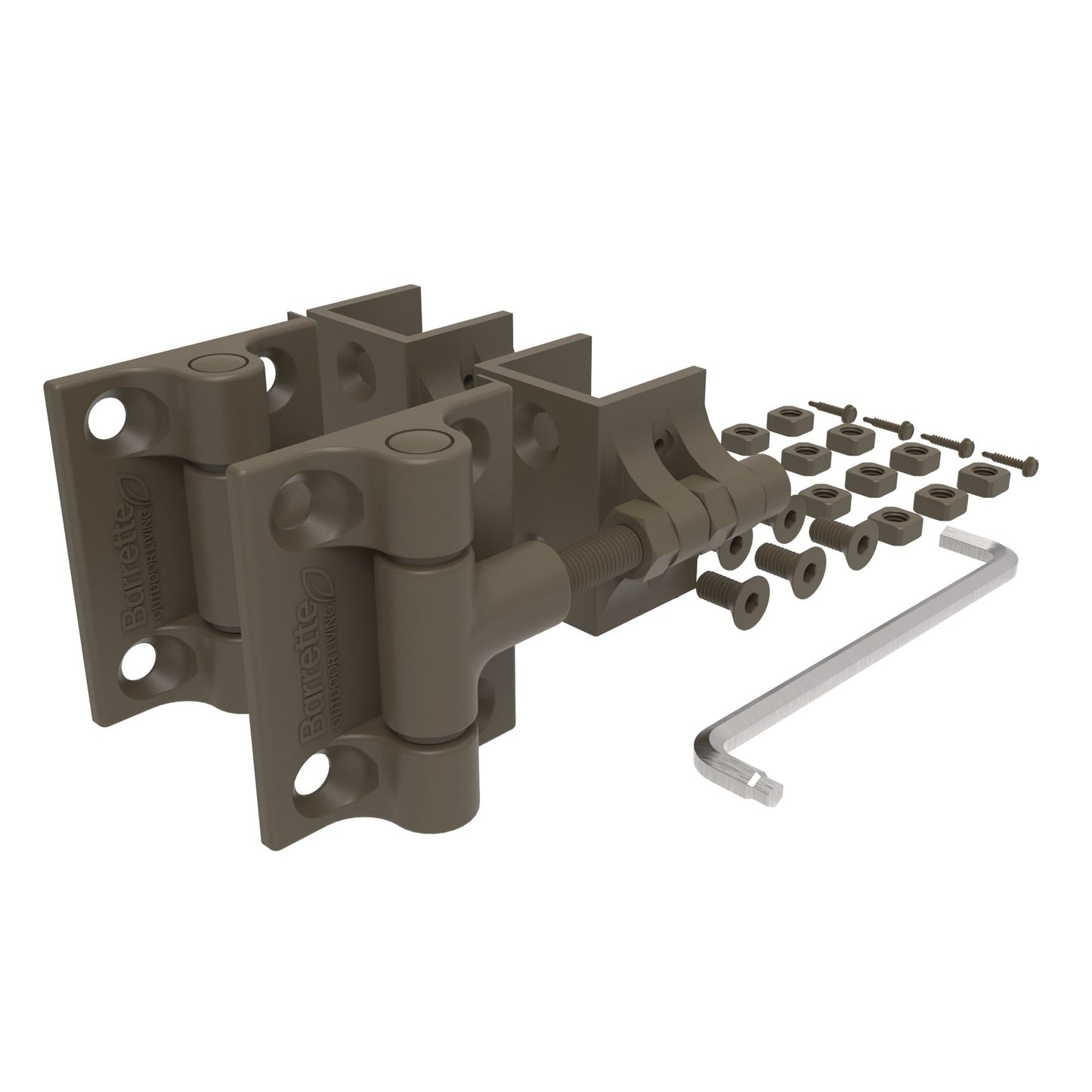 Estate Gate Hinge - 2" Upright-Hinges-BOL Hardware-Light Bronze-6-FenceCenter