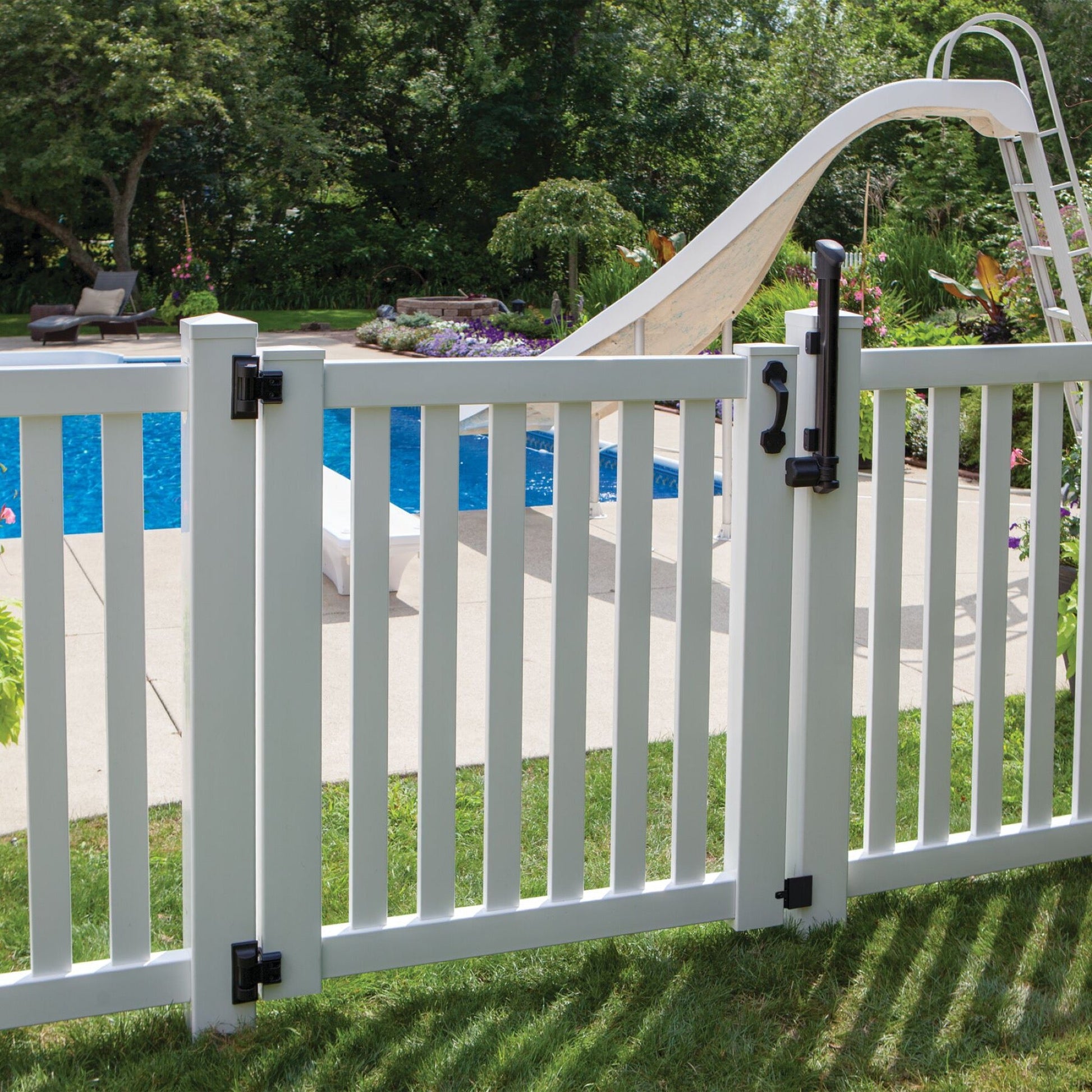 Pool Safety Latch - Locking-Latches-BOL Hardware-Black-9-FenceCenter